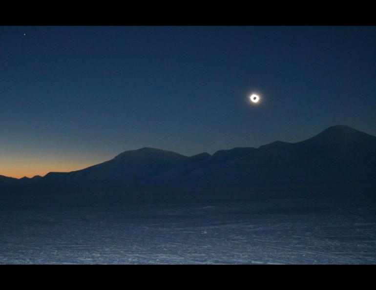 A total eclipse of the sun, seen from Svalbard. Mark Johnson
