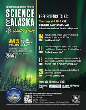 Flyer with aurora background