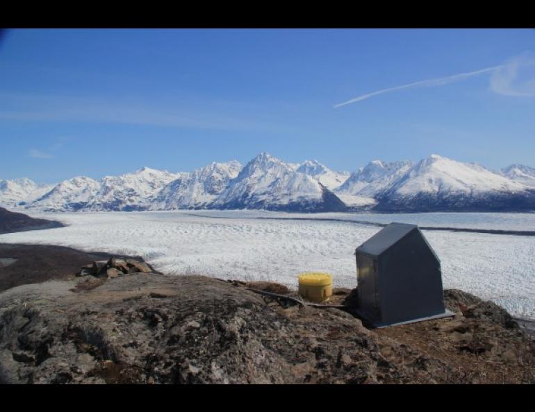 An example of a remote Alaska Transportable Array seismic site.