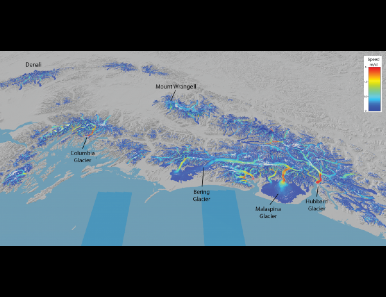 Measuring glacier velocity 