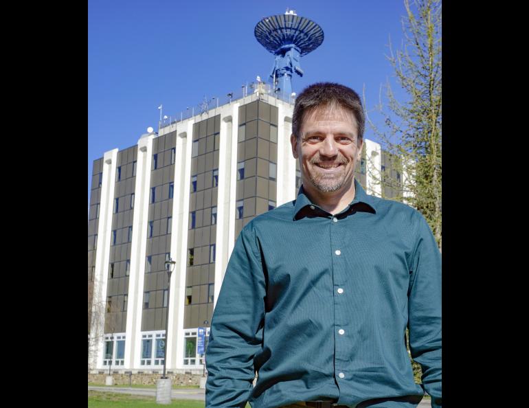 Wade Albright was named deputy director of the Alaska Satellite Facility in March 2019. UAF photo by Fritz Freudenberger.