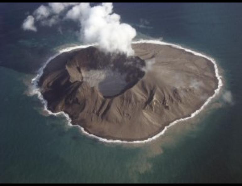 Kasatochi Volcano. Photo by Jerry Morris, courtesy of Alaska Volcano Observatory.