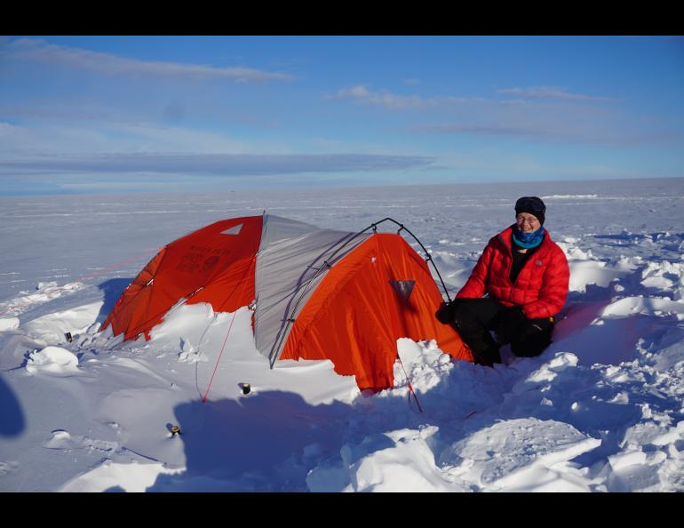 Regine Hock on a research trip in Greenland. Photo courtesy Regine Hock.