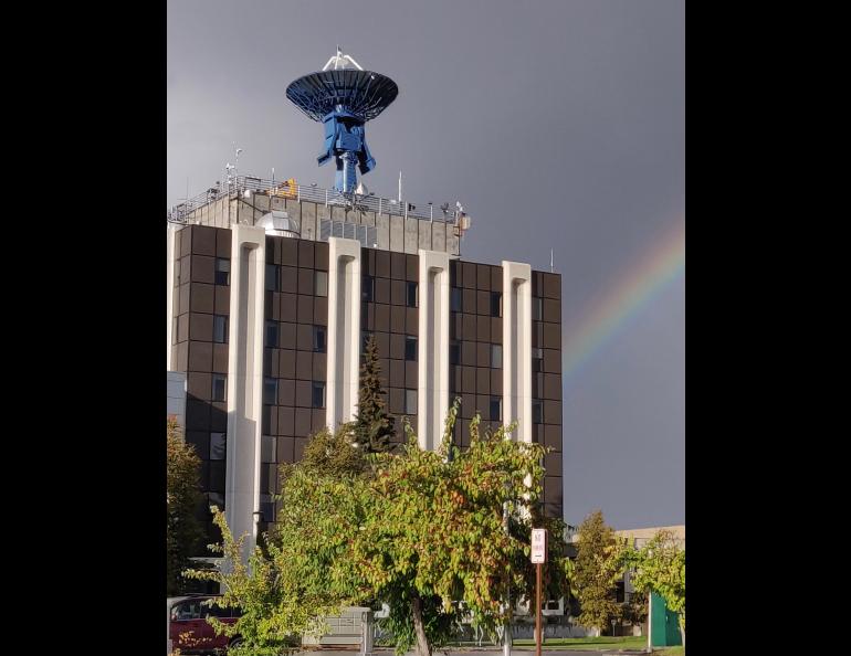 The Elvey Building, home of the Geophysical Institute at the University of Alaska Fairbanks. The building is the home of the Alaska Satellite Facility. Credit: UAF Geophysical Institute.