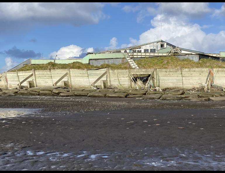 In Nelson Lagoon, a number of seawalls and other measures to mitigate the impacts of climate change are not holding up. This requires a new approach to solutions. Photo by Chris Maio.