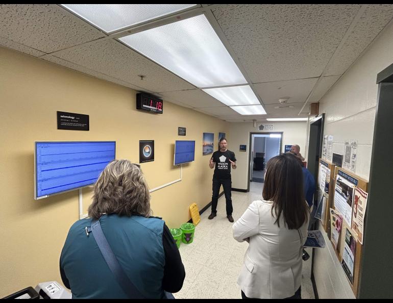 The Wilson Alaska Technical Center, a part of the UAF Geophysical Institute, monitors nuclear weapons proliferation for the U.S. Department of Defense. The center was a tour stop for some attendees of the Alaska Defense Forum. Photo by Rod Boyce