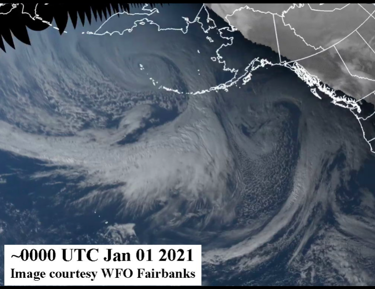 bering sea waves