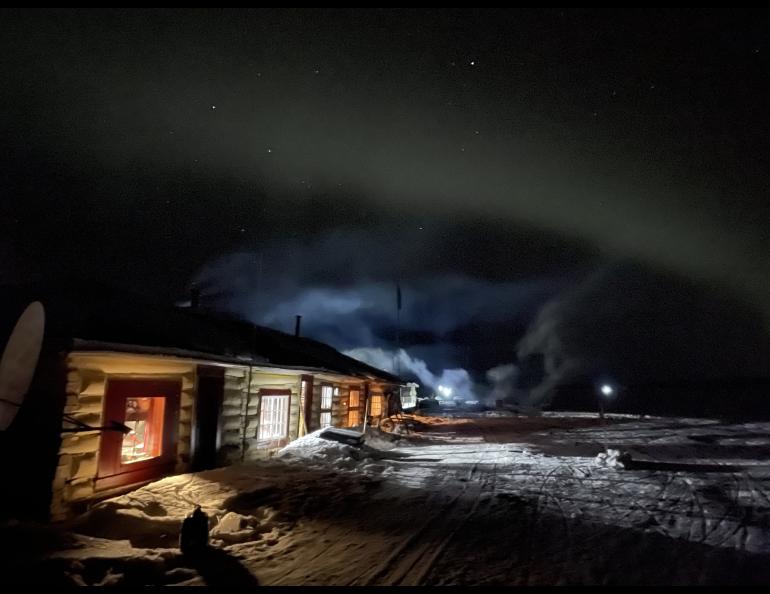 Tolovana Roadhouse, built in 1924, is the only remaining rest stop mushers used in the 1925 Serum Run. Iditarod mushers also used it in 2025. Photo by Ned Rozell.