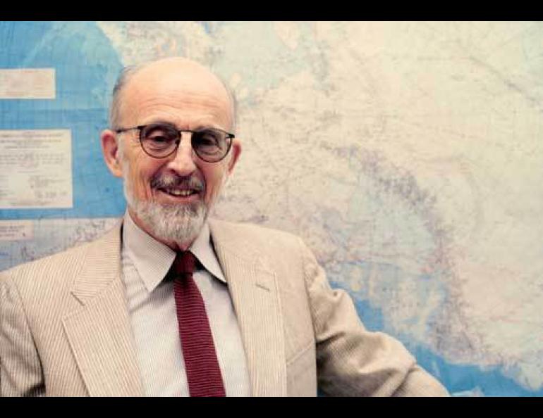  Charles Bentley in his office at the University of Wisconsin-Madison. Photo by Mary Diman. 