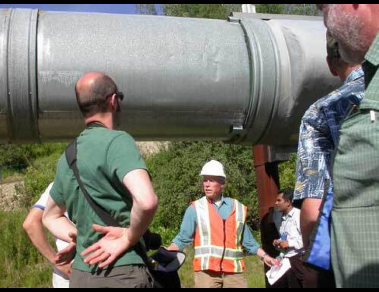  Alyeska Pipeline Service Company engineer Elden Johnson. Photo by Ned Rozell. 