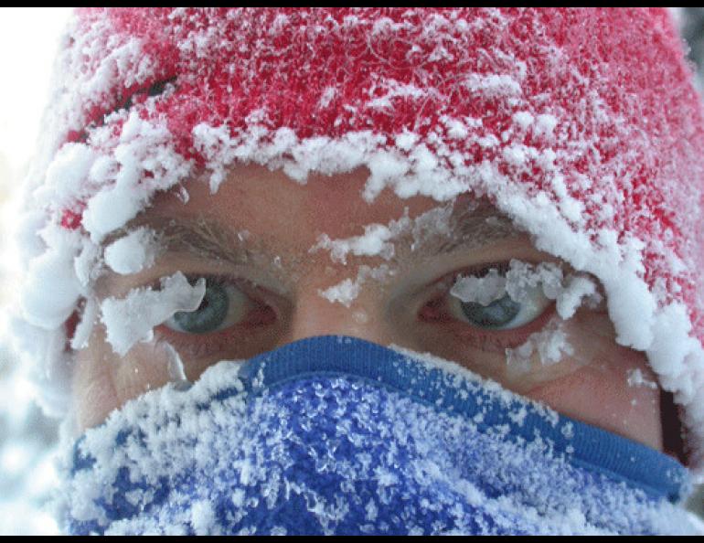  Most Alaskans have mastered cold-avoidance techniques in their winter adaptations. Photo by Ned Rozell. 