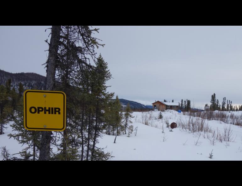 The abandoned site of Ophir in 2019. Ned Rozell photo.