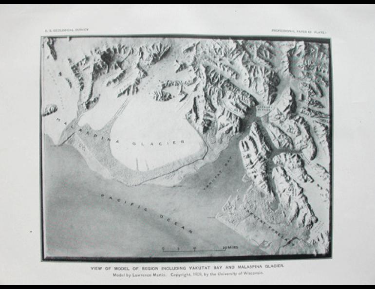 A model Lawrence Martin made of the dynamic Yakutat area.