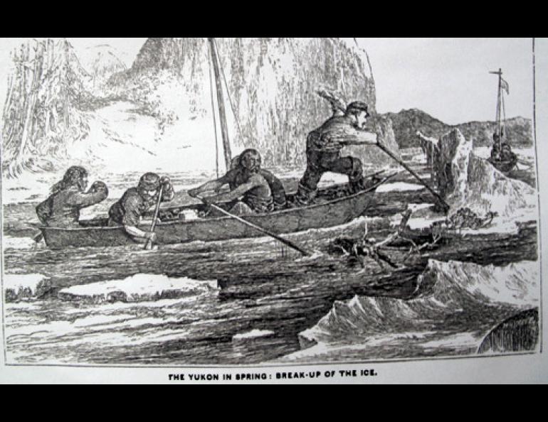  A Frederick Whymper sketch of the breakup of Yukon River ice, spring 1867. From “Travel and Adventure in the Territory of Alaska.”