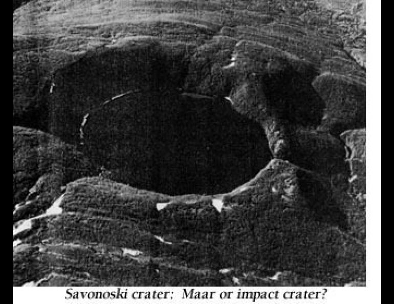 Savonoski crater image 