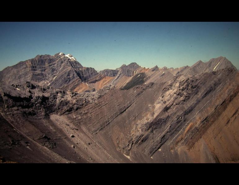 Mountains like these in Jasper National Park hold the evidence of a world hundreds of millions of years ago, when fish were the dominant life form on Earth. Photo by Mike Whalen.