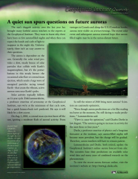 Article about the lack of northern lights. 