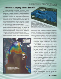 Article about tsunami mapping becoming simpler through software. 