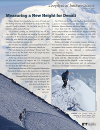 Article about measuring Denali's new height.