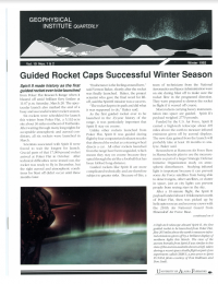 Guided Rocket Caps Successful Winter Season article