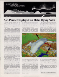 Ash-Plume Displays Can Make Flying Safer