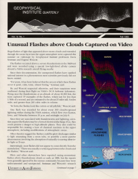 Unusual Flashes above Clouds Captured on Video article